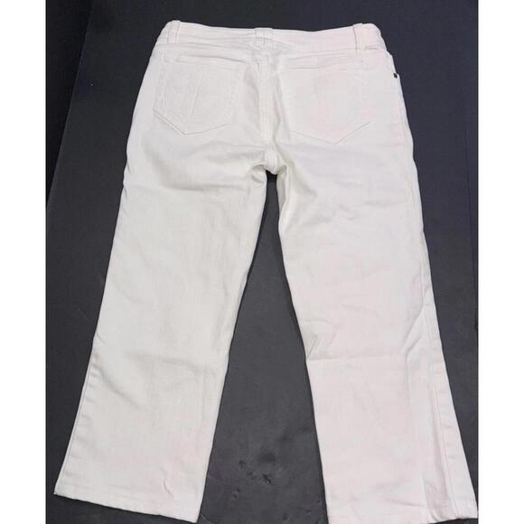 Lilly Pulitzer Palm Beach Fit Minimalist White Capri Pants Preppy Resort Wear 0 - Picture 10 of 13